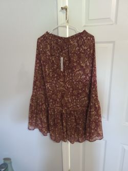 Chiffon  Tiered Long Skirt