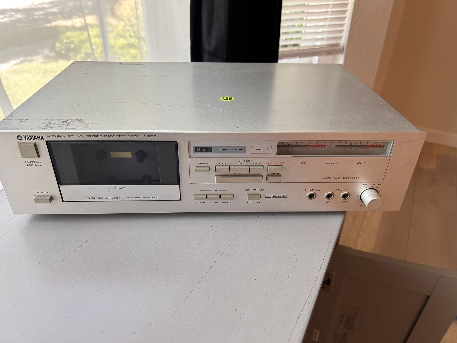 Vintage Yamaha Cassette Deck recently repaired and cleaned