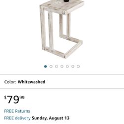 C Shaped Side Table - Brand New Just Assembled 