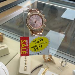 Rose Gold Geneva Ladies Watch 