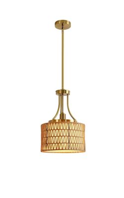 New boho chandelier pendant light fixture lamp wicker