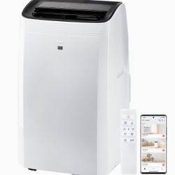 Portable Air Conditioner with Heat, Fan & Dehumidifier Modes, 450 Sq. Ft, Remote/App/Voice Control-New