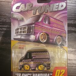 Car Tuned Series 3 #02 Walgreens Red Tab Diecast Purple '79 GMC Vandura
