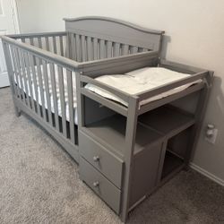 Baby Crib And Dresser 