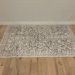 SILOLOOM Vintage 3x5 Washable Rug For Entryway  36” X 60” 
