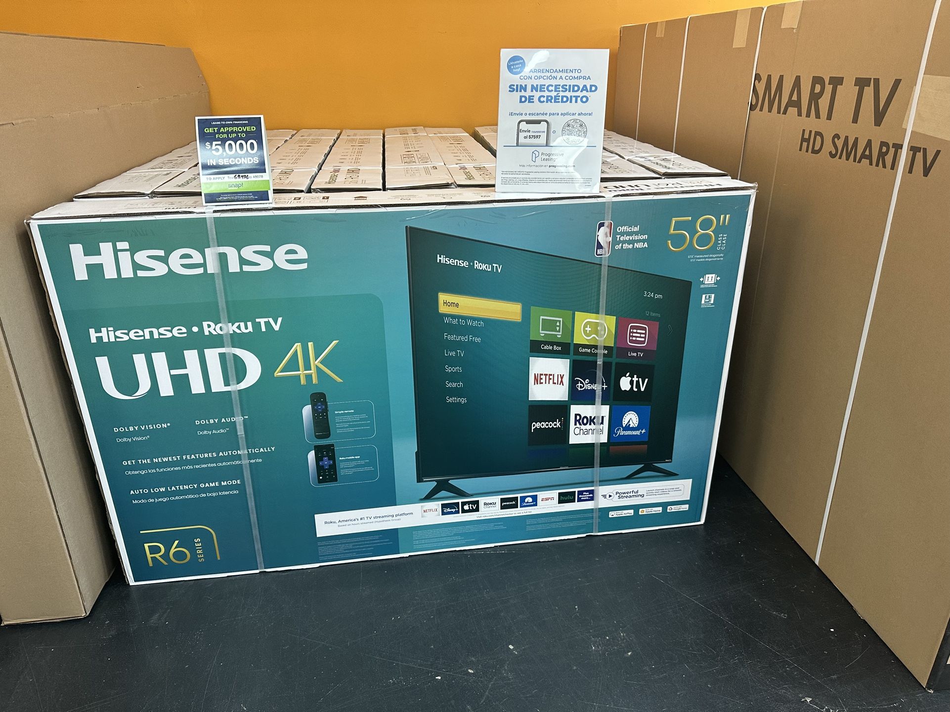 58”HISENSE ROKU SMART TV