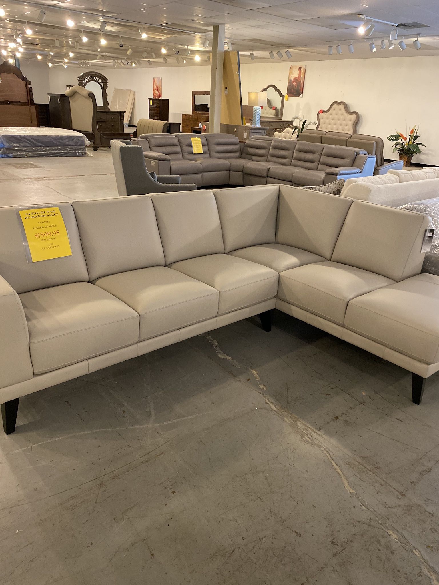 Sectional Leather Couch