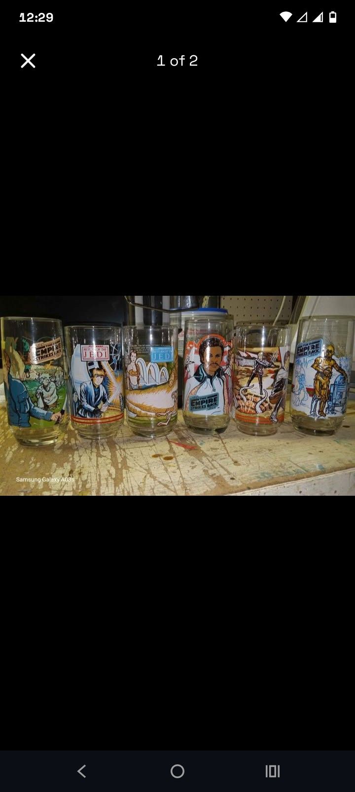 Commemorative Burger King Star Wars Glasses