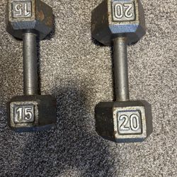 Wanted 15 Lb and 20 Lb Dumbbells 
