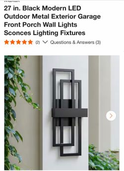 2 brand new outdoor weather proof metal lighting