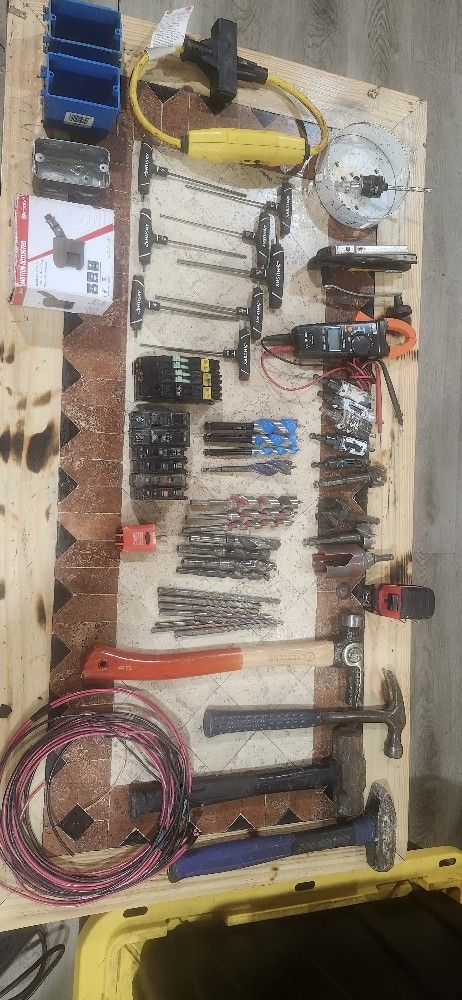 Electrical Klein Meter 210 Circuit Breakers Allen Wrenches Hammers Tape Measure Drill Bits Hole Saws Single Gang Receptacles Motion Sensor Meters GFI