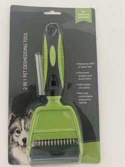 2 In 1 Pet Deshedding Tool