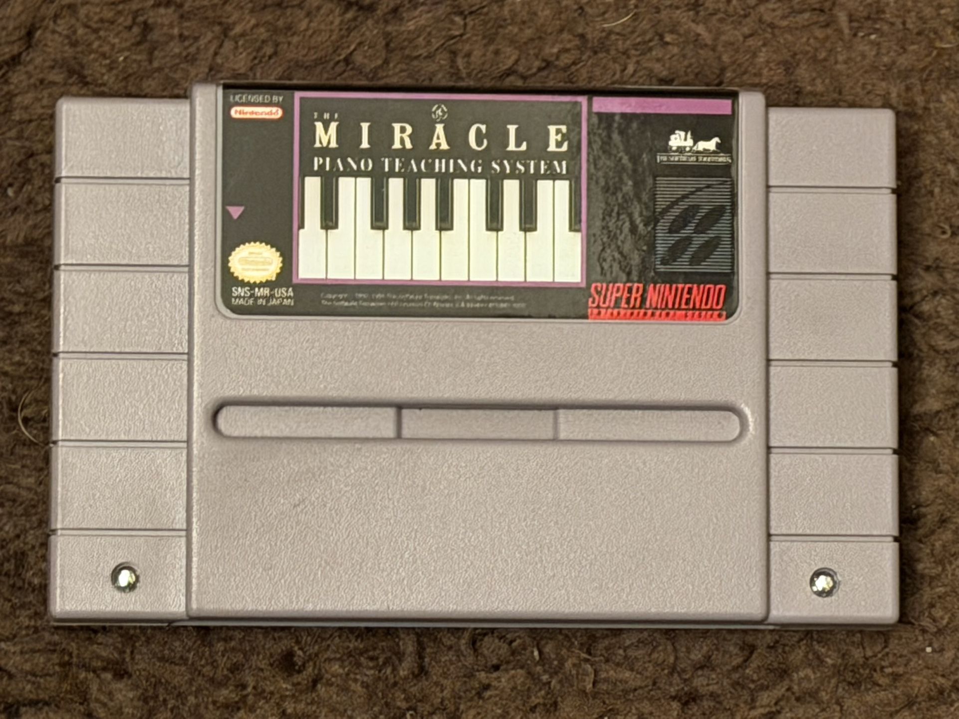 Miracle Piano System Super Nintendo SNES Video Game 