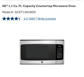 FOR SALE — GE Stainless Steel Countertop Microwave (Like New) $80 OBO