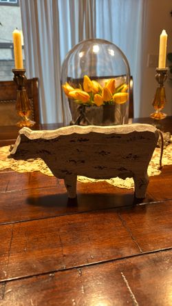 Rustic Distressed Wooden Cow Decor – Farmhouse Country Accent