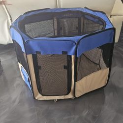 
Zampa Portable Foldable Pet Playpen with Carrying Case For  Small Dogs, Water resistant