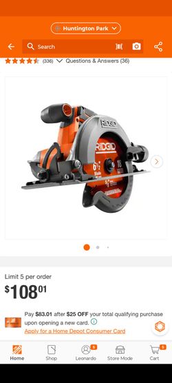 Ridgid saw