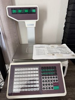 Commercial Label Printing Scale with Keyboard