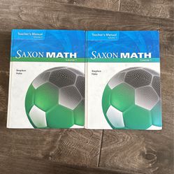 Saxon Math Course 1 Teachers Manuals Vol 1 & 2