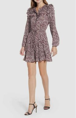 NWT Rebecca Minkoff Selandra Dress XXS BROWN Rtl $ 400