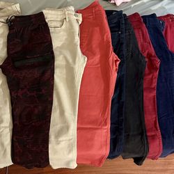 Men’s Pants And Jeans, 9pcs. Sz 29.30
