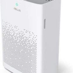 HEPA Filter Air Purifier, MILIN Air Purifier for Large Room, Air Cleaner with 5 Modes, Sleep Auto Mode, Odor Eliminator for Smoke, Pet, PM2.5 Digital 