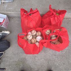 Bags of little league balls!