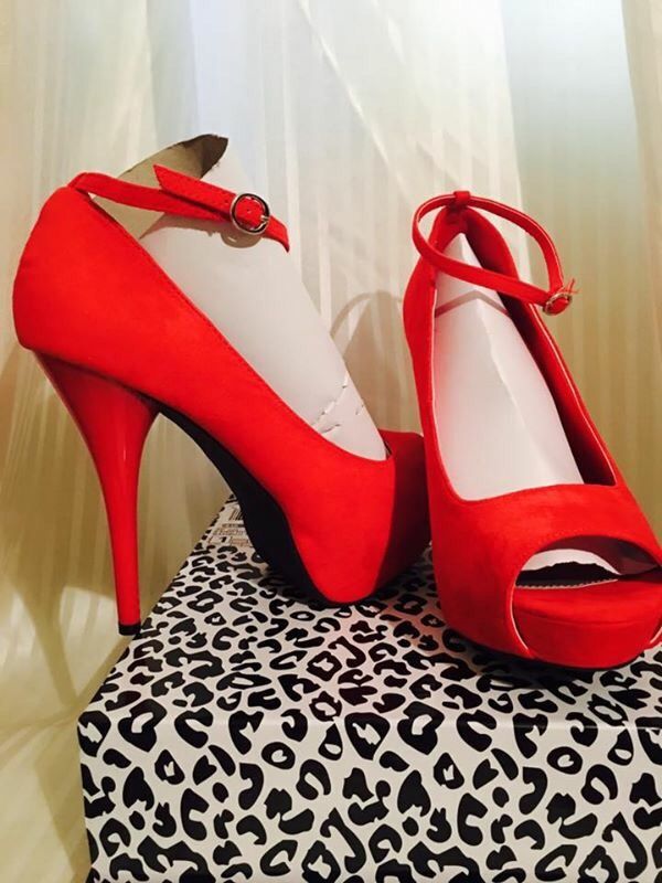 Red Women Heels shoes