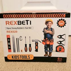 NEW Rexbeti Young Builders Tool Set 14 pieces