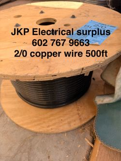 2/0 copper wire THHN 500ft spool new