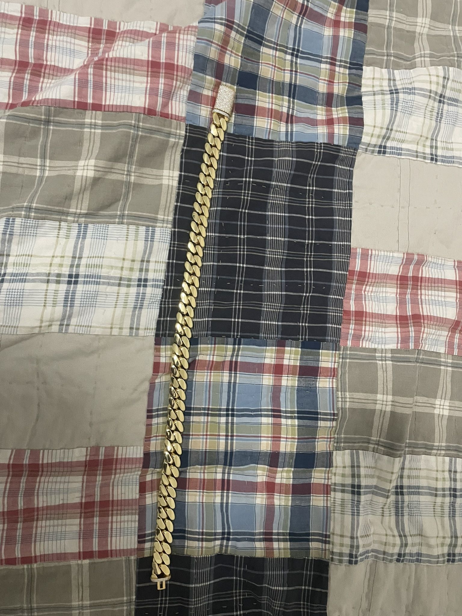 Gold Plated 20mm 22inch Golden Cuban Link 14k