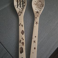 Little Mermaid Wooden Spoons 