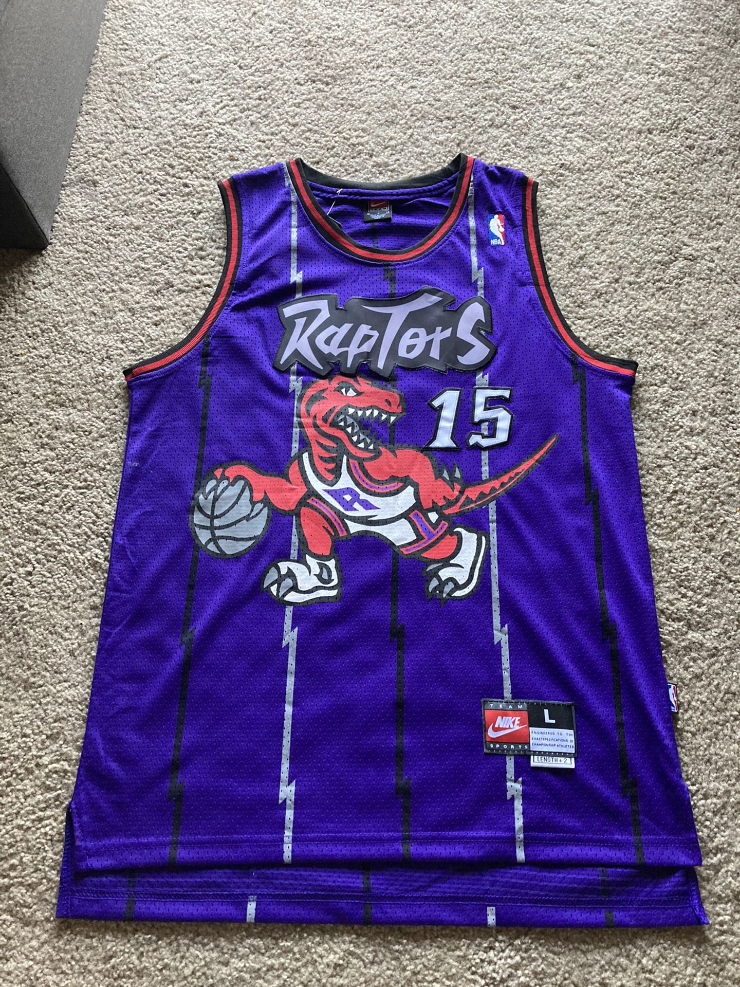 Toronto Raptors Throwback Vince Carter Basketball Jersey