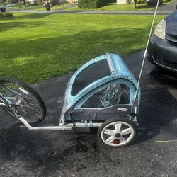 Instep Bike Trailer for Toddlers, Kids, 2-In-1 Canopy Carrier And Bike 
