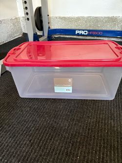 Storage container with lid