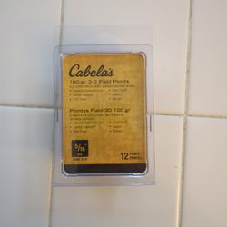 cabellas 100 grain 3-D feild points 5/16