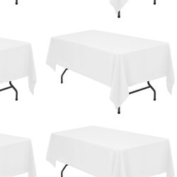 Brillmax  6 Pack White Tablecloth 60 X 102 Inches