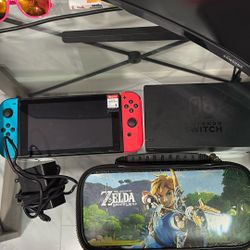 Nintendo Switch Bundle (Smash Bros Included) (No Cables Included Except Charger)