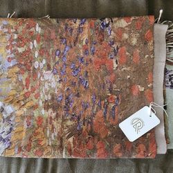 Beautiful Monet Floral Multicolor Shawl 70" x 28" Brand New with Original tags