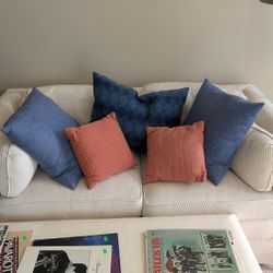 Love Seat With Pillows
