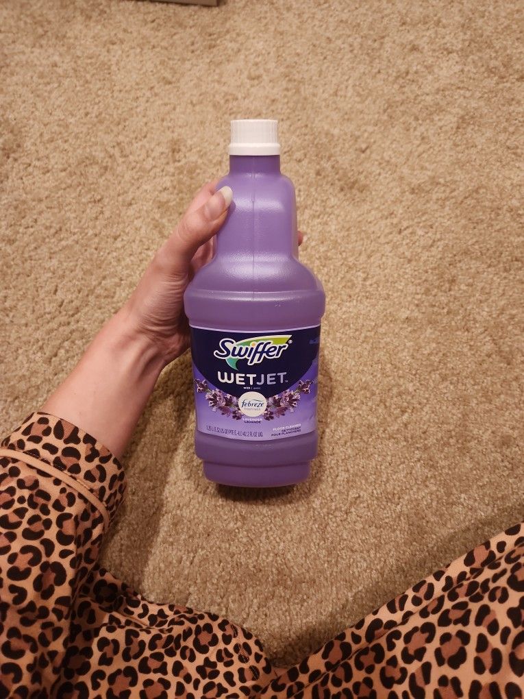 New Swiffer Wetjet Febreze Lavender Floor Cleaner