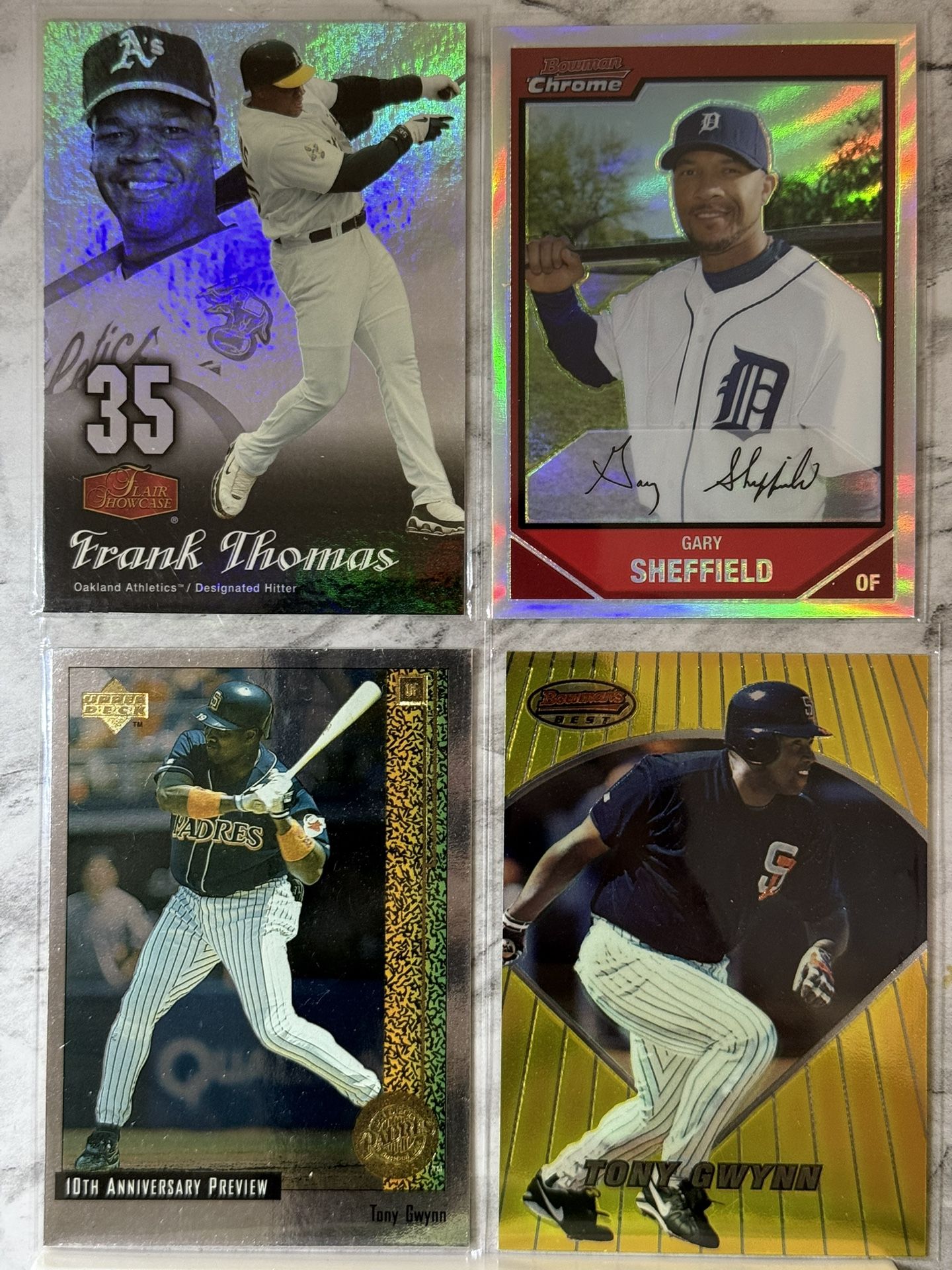 Baseball Greats Gwynn , Thomas, Sheffield All-stars