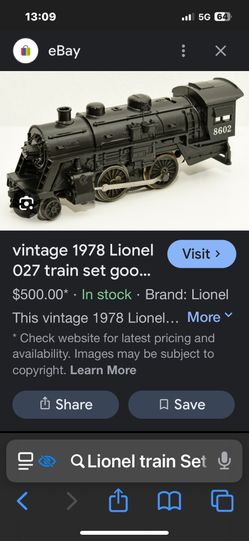 Vintage Lionel Train set