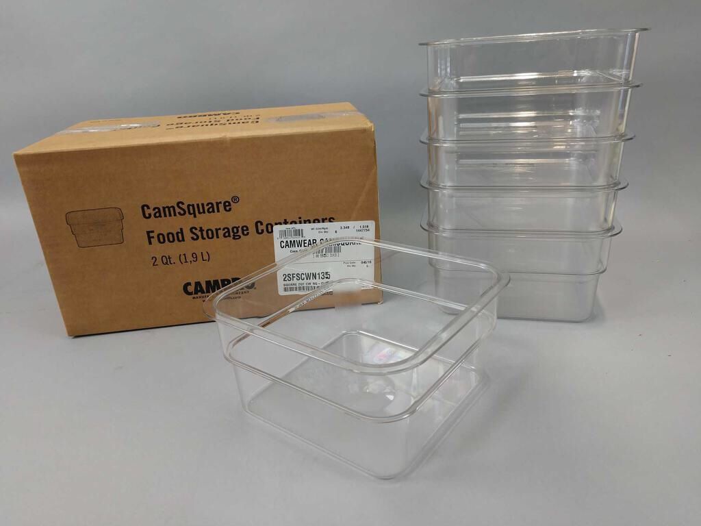 Case/6 New CAMBRO #24CV335 - 1/2 Size X 4" Deep