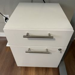 Lockable Two Drawer File Cabinet 