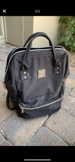 Black designer diaper bag