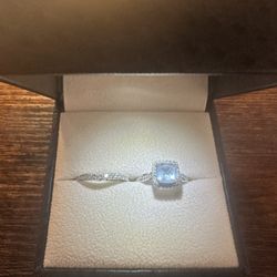 Engagement Ring and Wedding Band 