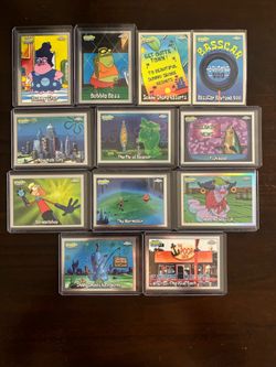 Topps Chrome SpongeBob SquarePants 25th Anniversary Trading Card Lot