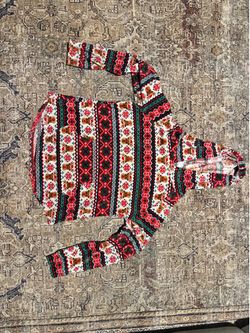Christmas Reindeer Hoodie  XL