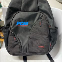 New PCM Black Back Pack With Multiple Compartments 